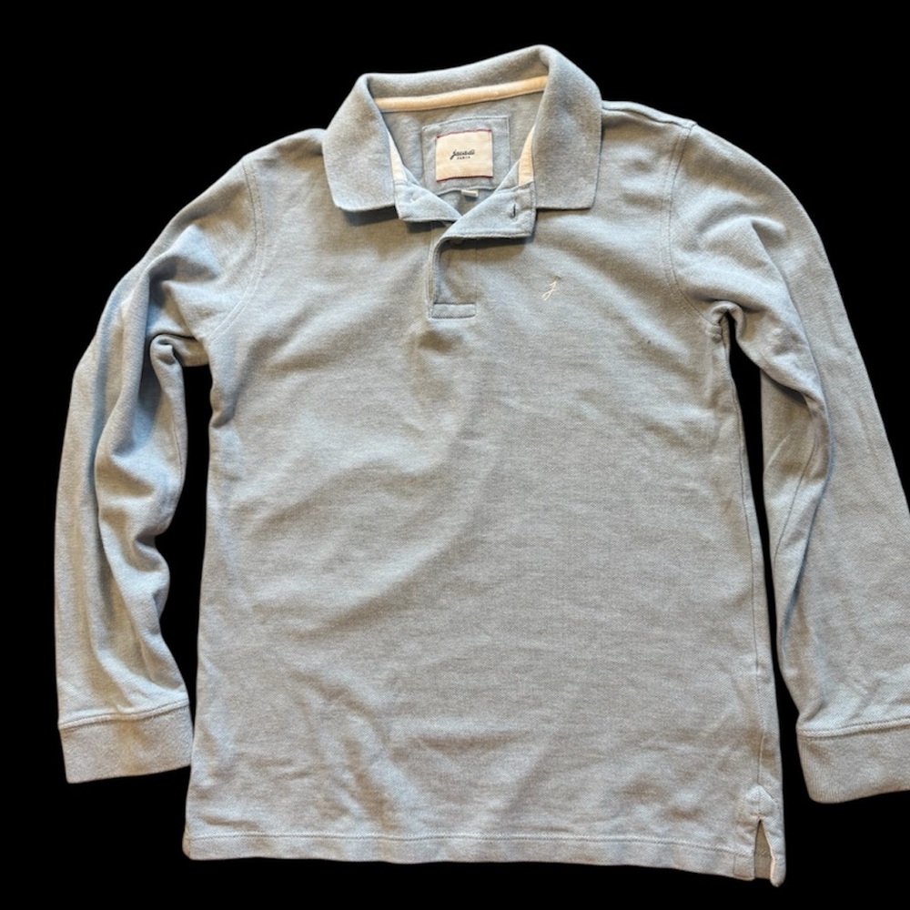Jacadi Soft Blue Knit Polo for boy 10 yers old ,like new,cotton